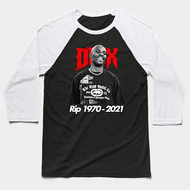 DMX Legend Art Baseball T-Shirt by zwestshops